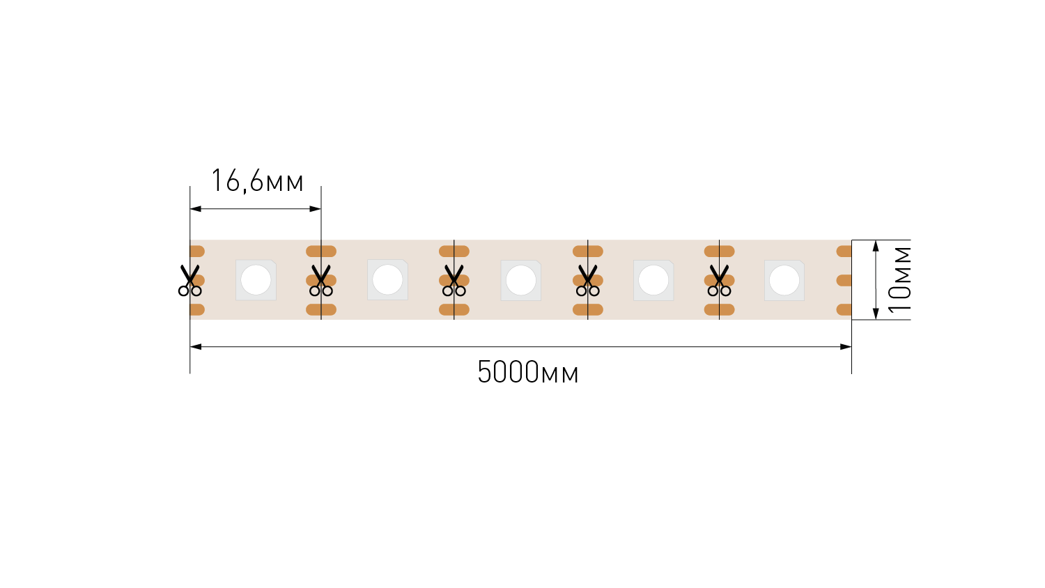 Лента светодиодная SWG PRO SPI, 5050, 60 LED/м, 12 Вт/м, 24В , IP20, Цвет: RGB 00-00032521