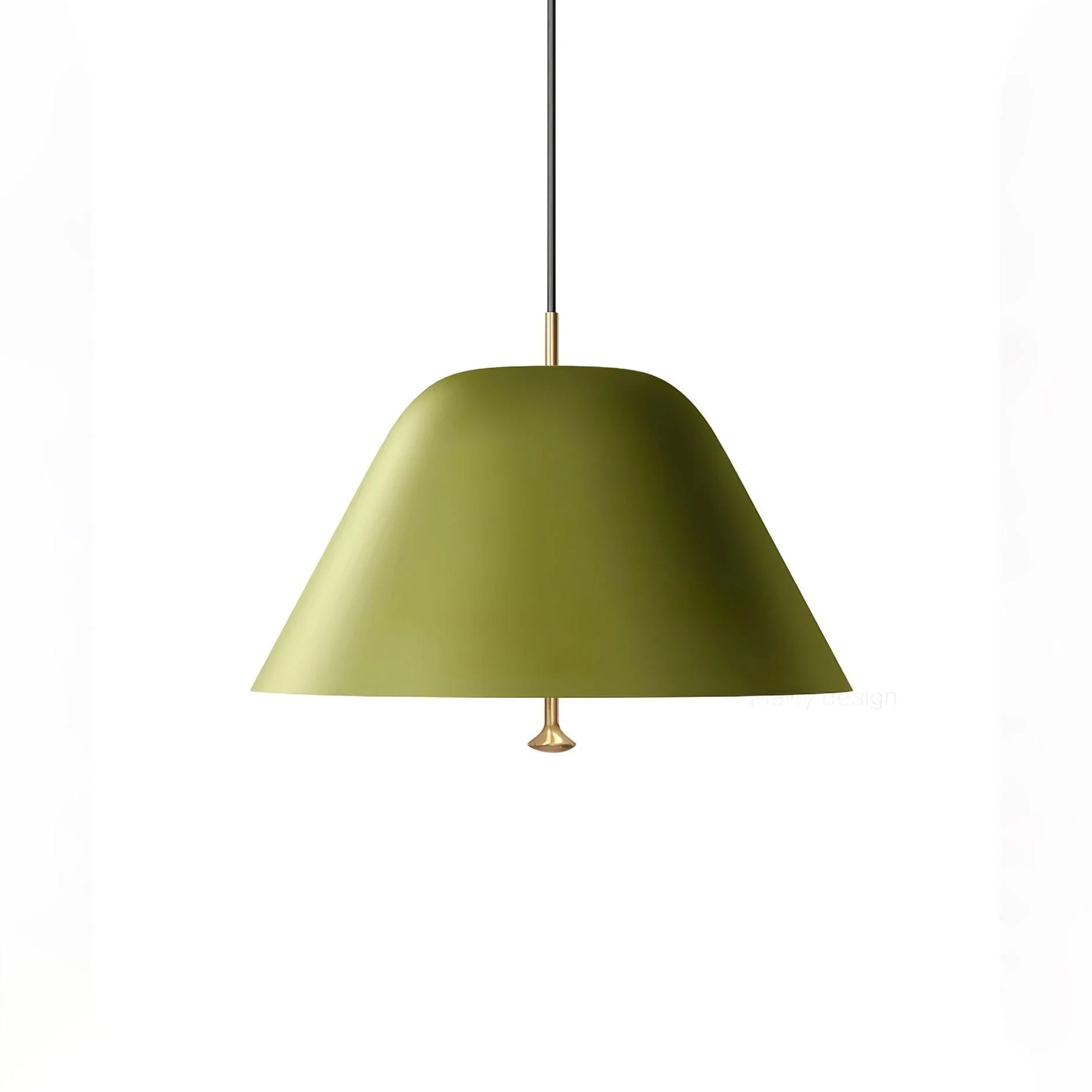 Подвесной светильник Minimalist - ∅28см x 150см, белый, черный