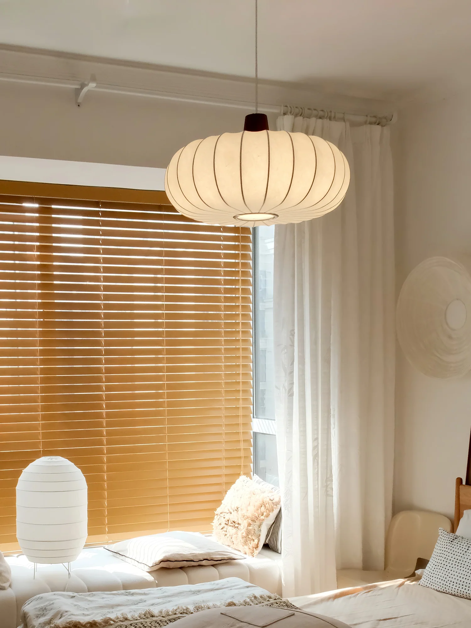 Подвесной светильник Silk Lantern - ∅50см x 30см, белый