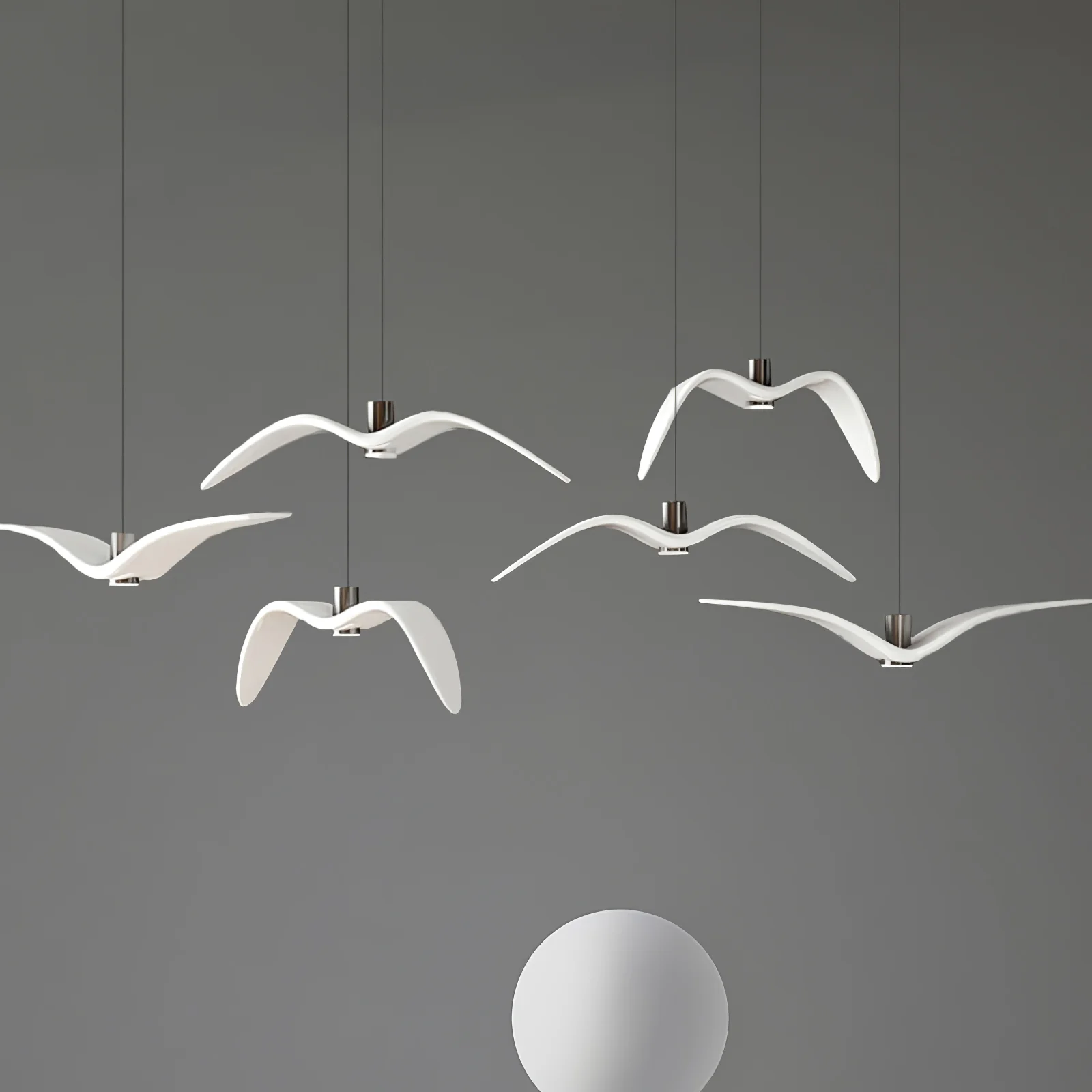 Подвесной светильник Aviara LED - ∅38см x 8см, черный, смола, нейтральный свет