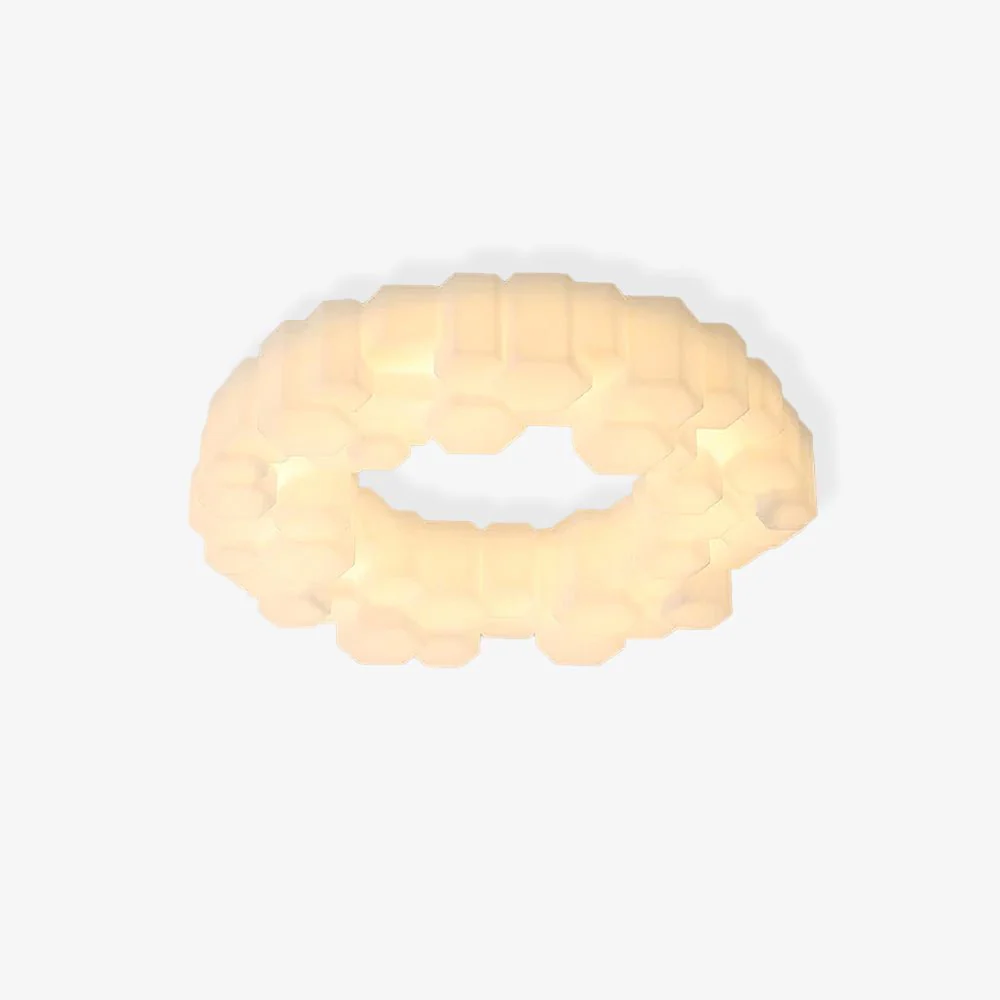 Потолочный светильник Honeycomb - ∅68см х 15см, белый, холодный свет