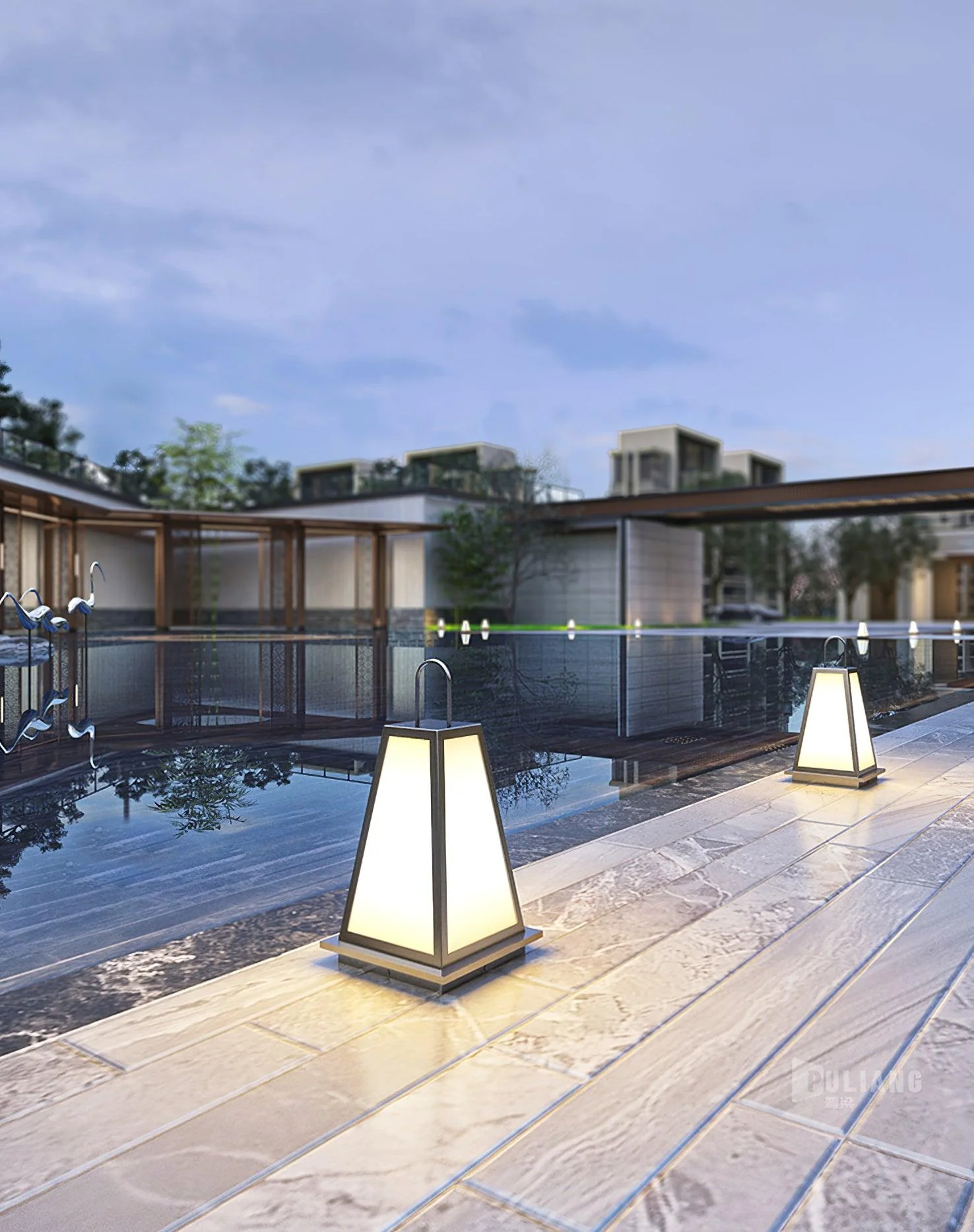 Уличный светильник Roam Lantern Solar - ∅25см x 50см, черный, белый, теплый свет
