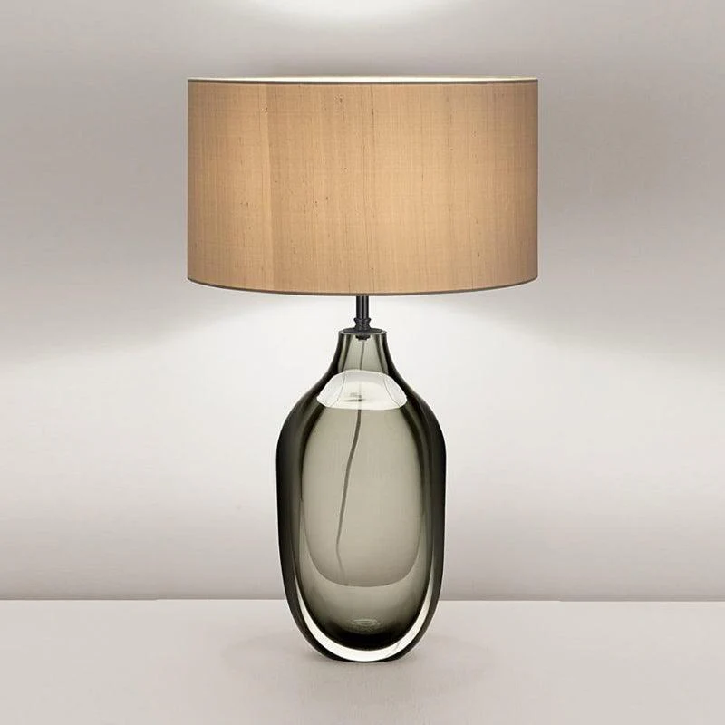 Настольный светильник Glazed Crystal - ∅38см x 66см, дымчатый, австралийская вилка