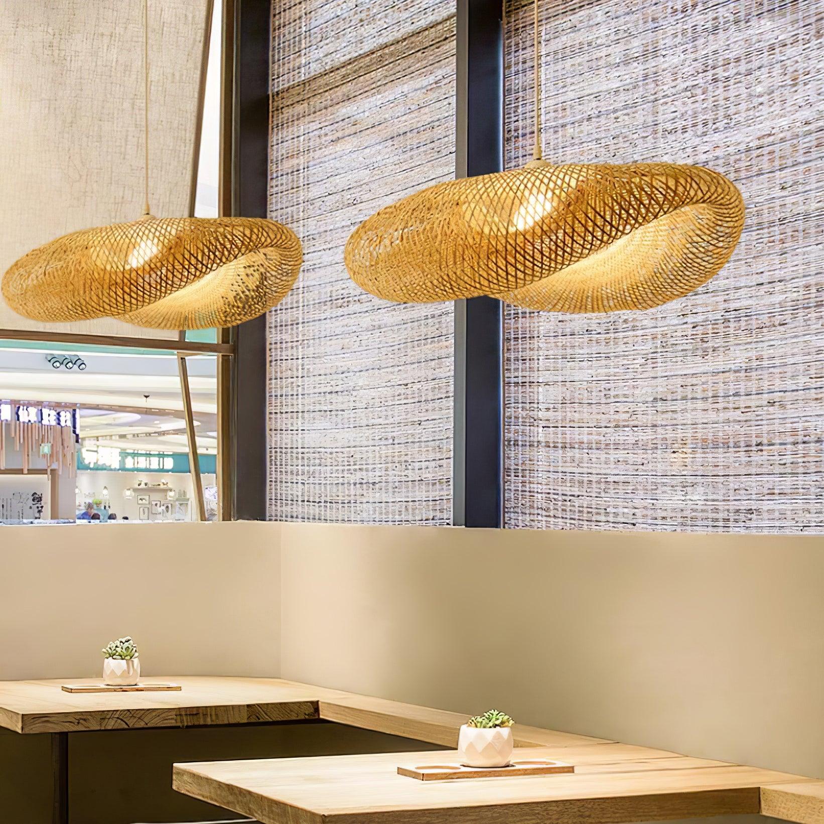 Подвесной светильник Bamboo Weaving - ∅60см x 150см, бамбук, натуральный цвет