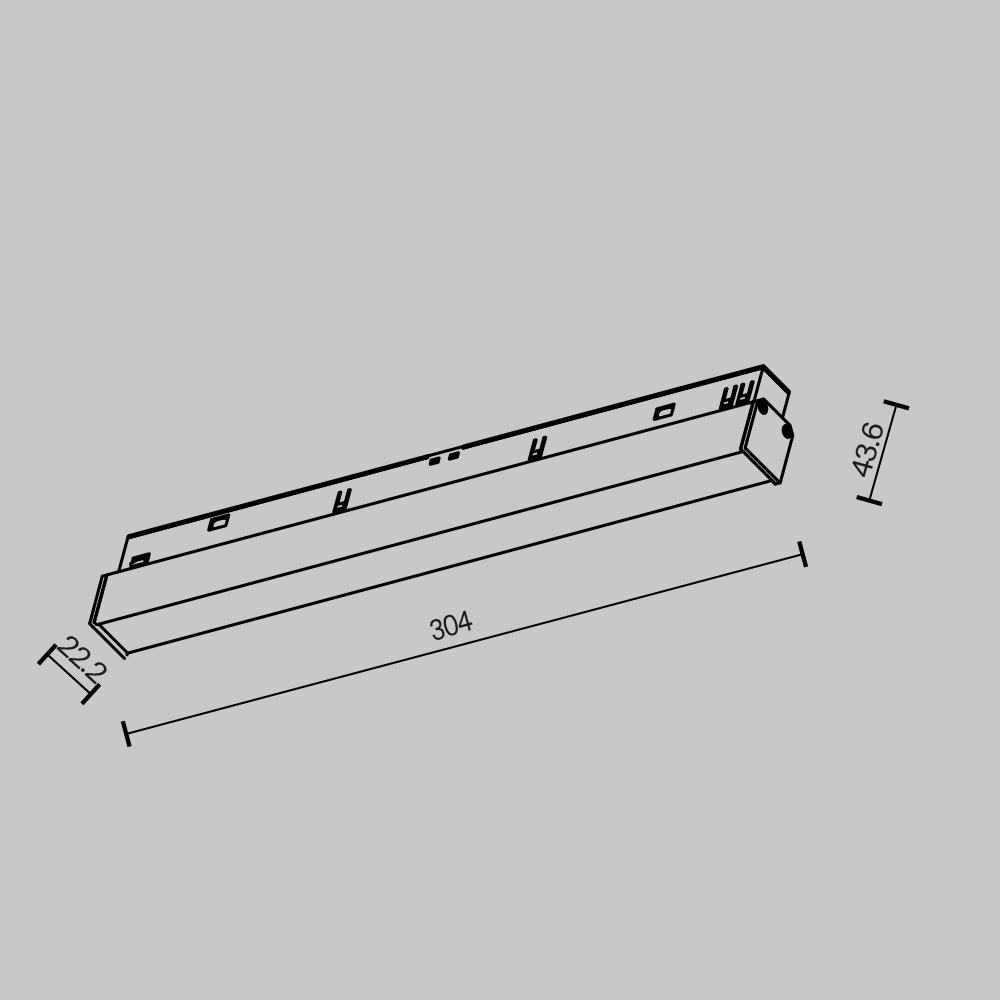 Трековый светильник Maytoni Basis 12W LED 2700K TR030-2-12W2.7K-B