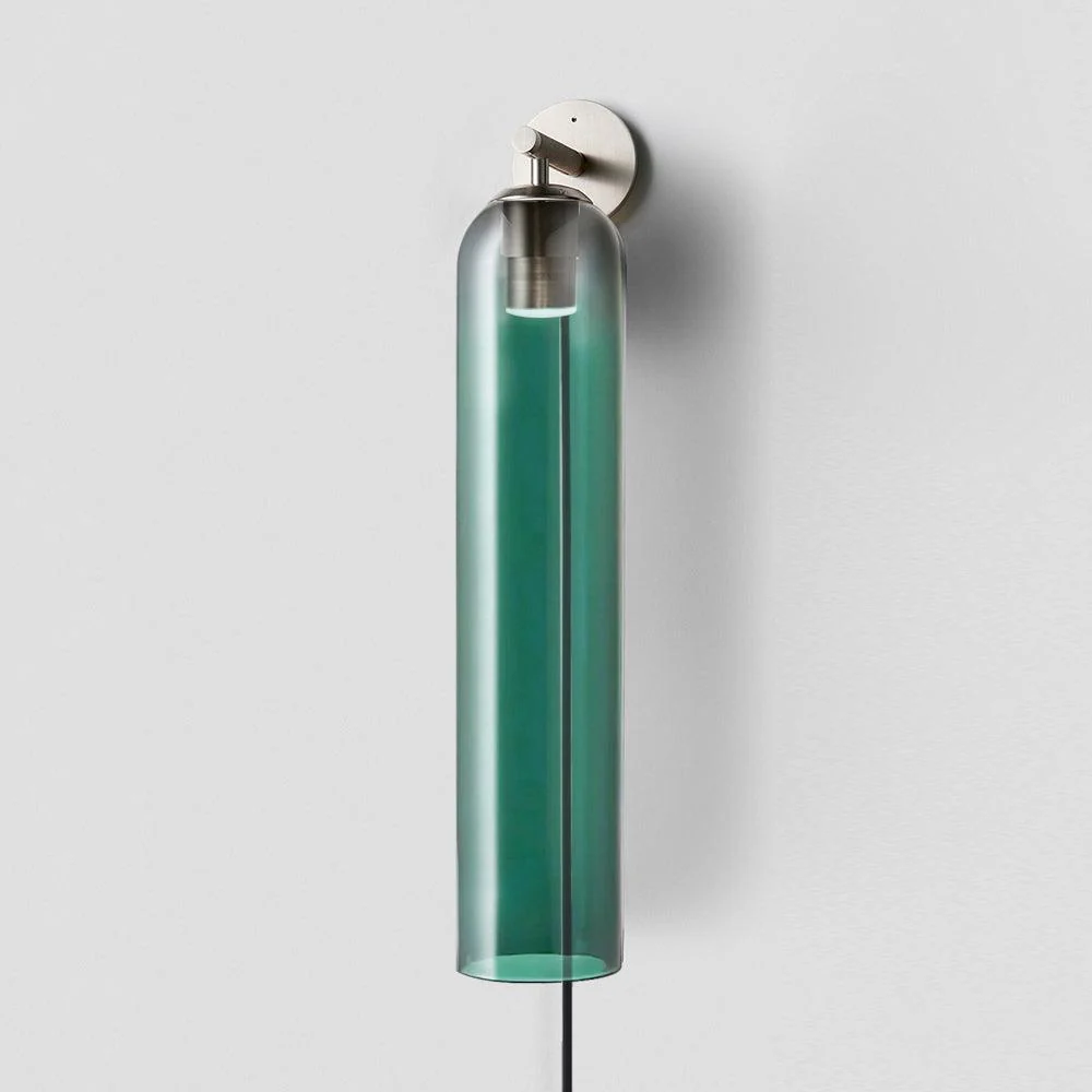 Настенный светильник Art Glass Plug-In - черный, небесно-голубой