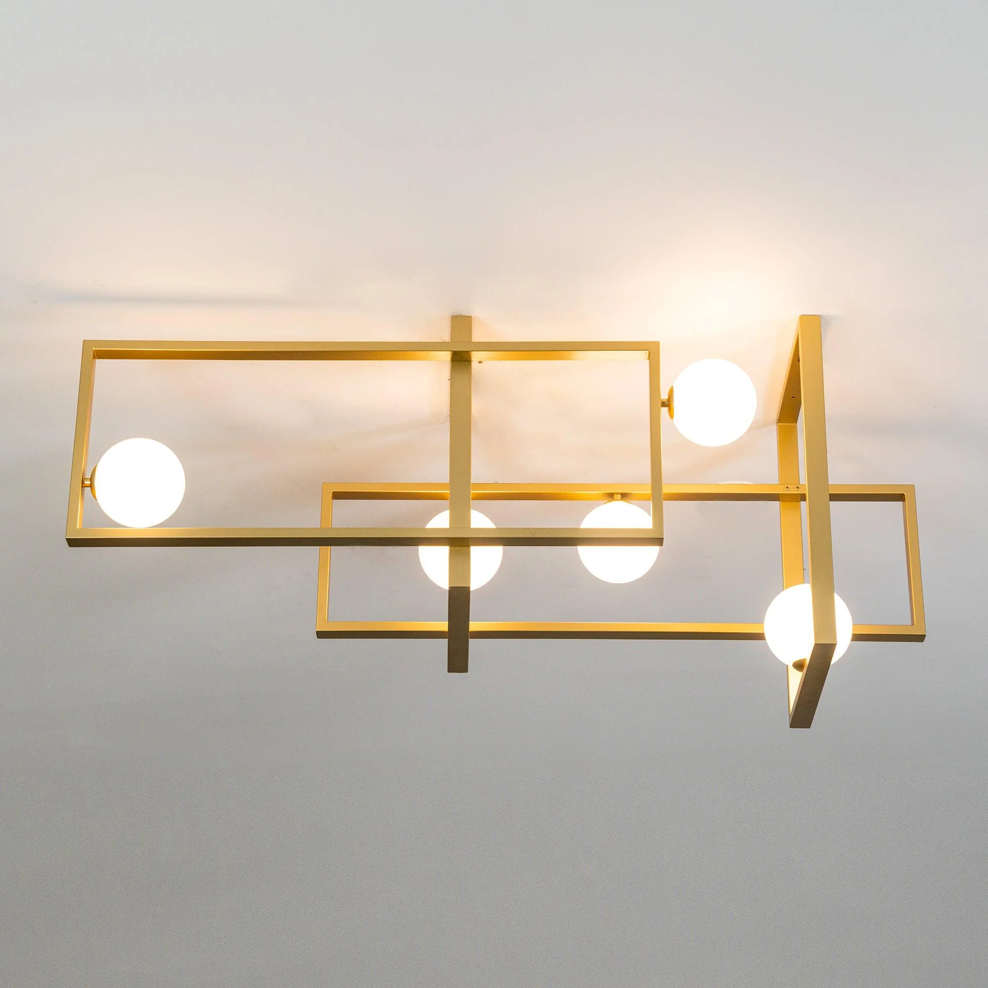 Потолочный светильник Mondrian Glass - 120см x 35см x 50см, медь