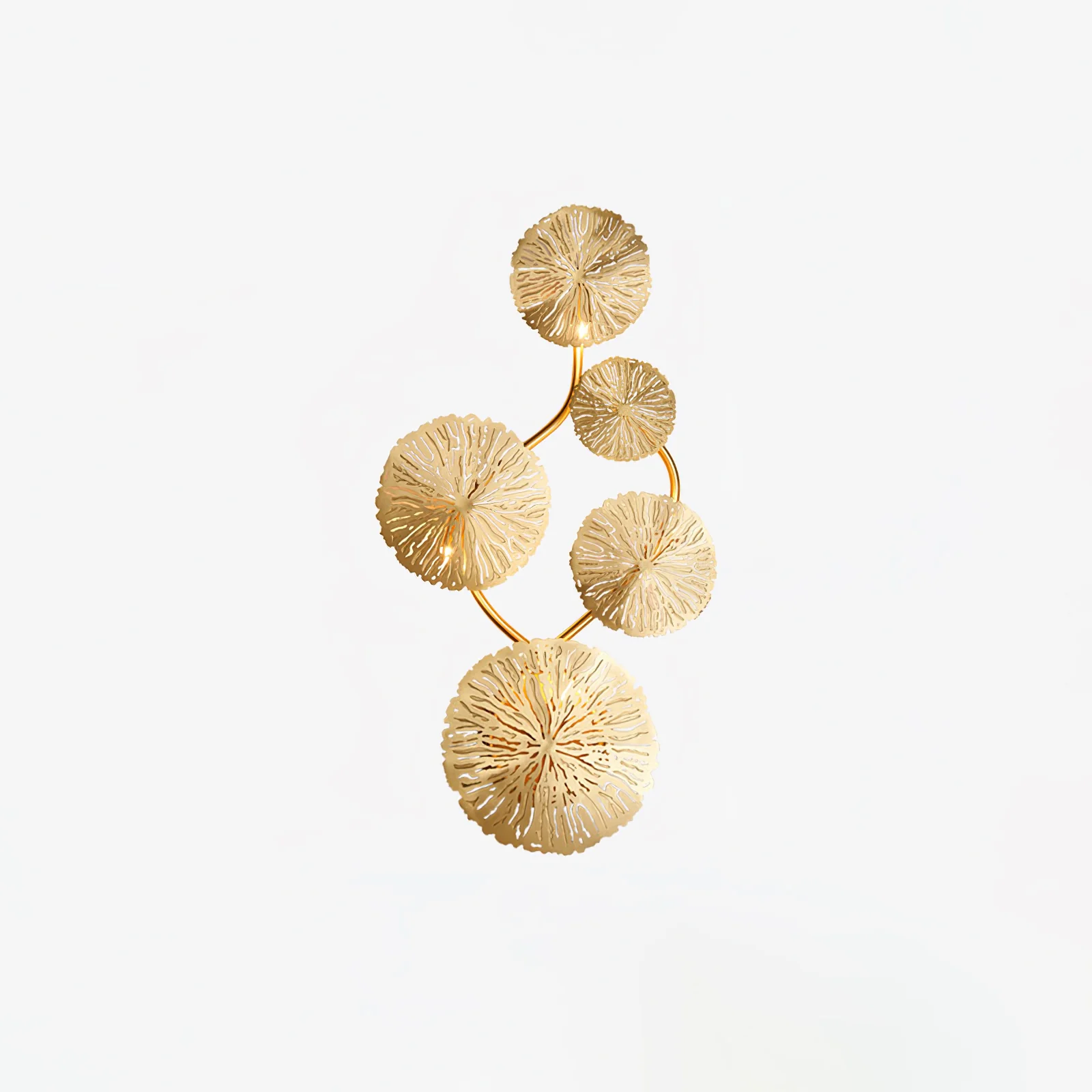 Настенный светильник Lotus Leaf  - модель E, 31см x 57см, нержавеющая сталь, металл