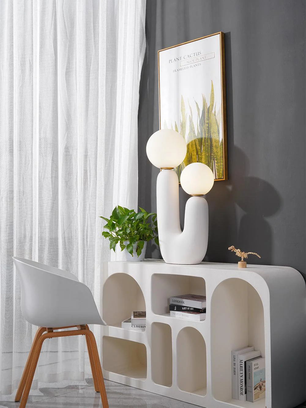 Настольный светильник Oo Ceramics - ∅57см x 82см, белый