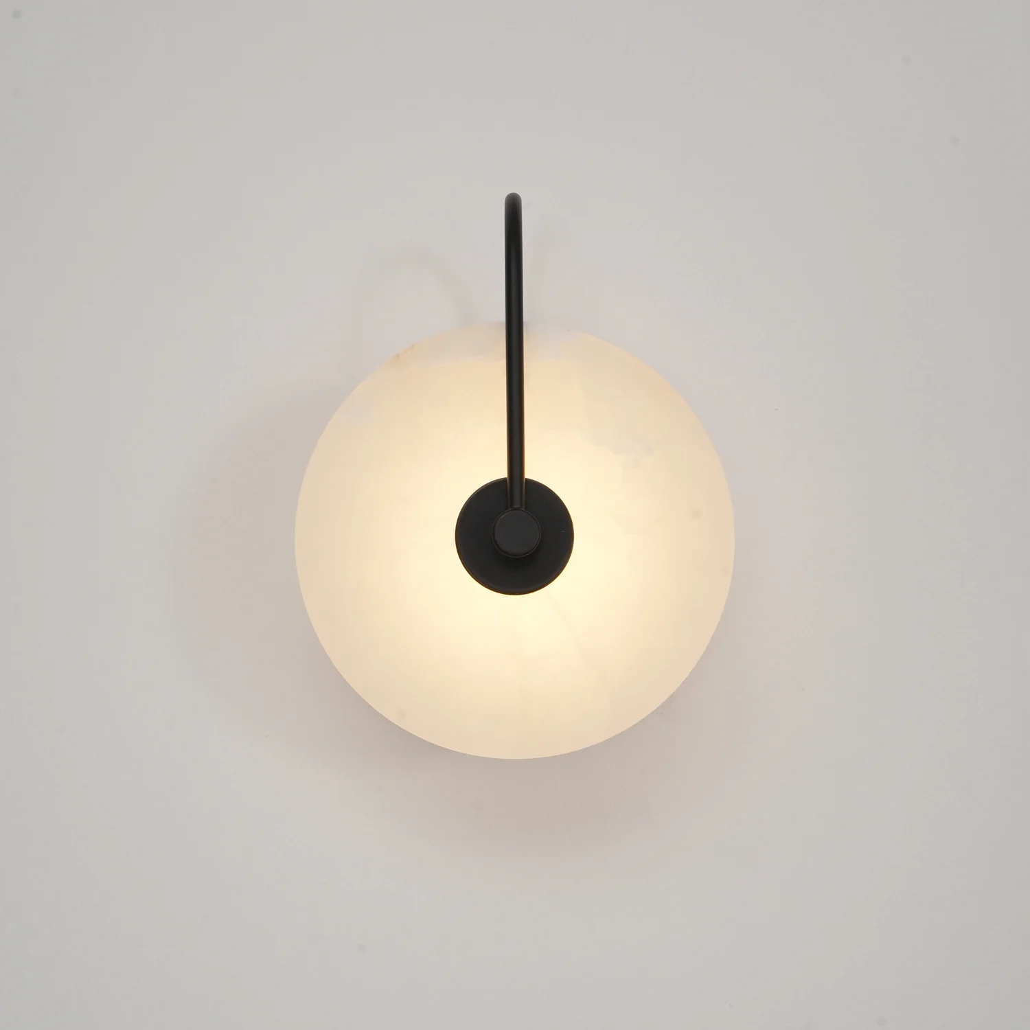 Настенный светильник Alabaster LED - ∅20см, золотой, теплый свет