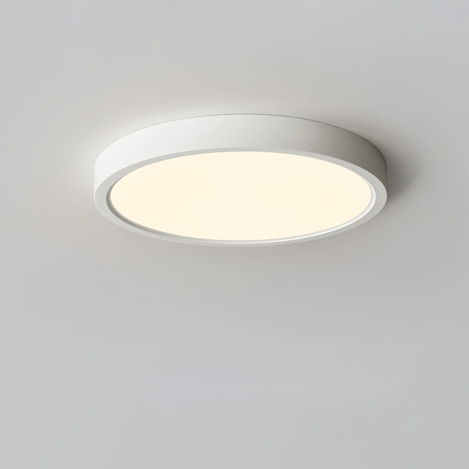 Потолочный светильник Acrylic Thinnest Round - ∅50см х 3см, черный, теплый свет