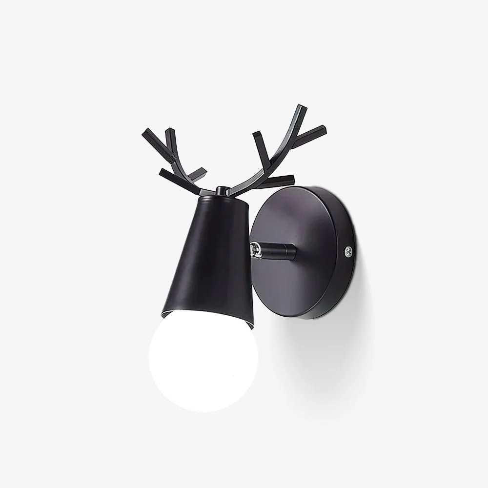 Yeknu Antler Wall Lamp - Set of 2 / White