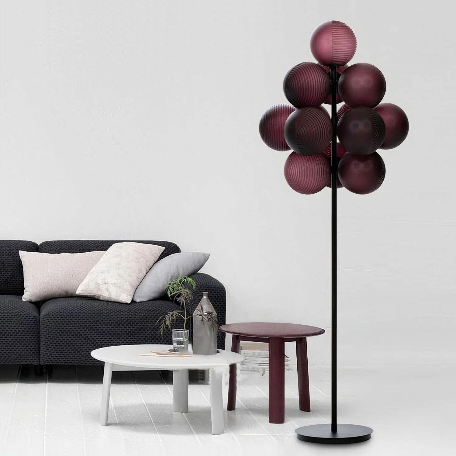 Grape Floor Lamp - ∅ 24″ x H 62.3″ / Frosted white / AU plug