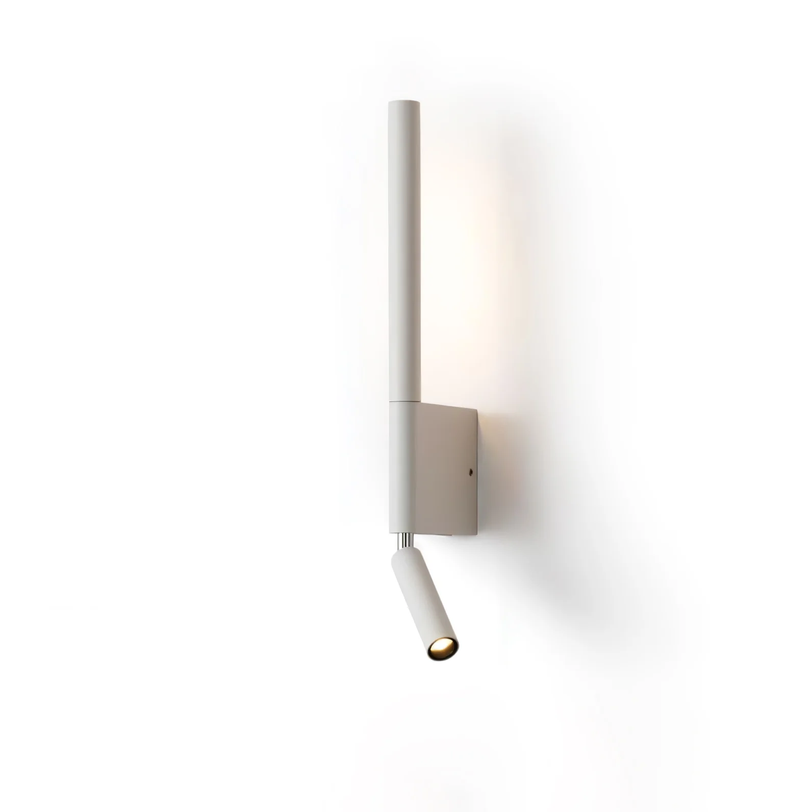 Настенный светильник Canut LED - ∅6см x 43см, черный, теплый свет