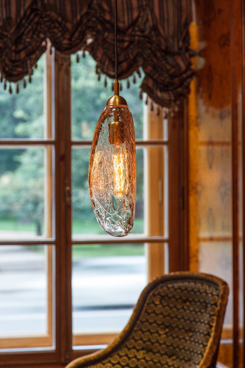 Подвесной светильник Glassburg CABACHOK crackle BD-131435