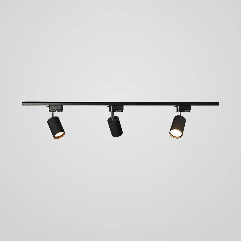 Трековый светильник Adjustable Spotlight - 3 источника света ∅100см x 11см, черный, золотой, теплый свет