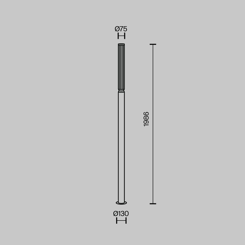 Ландшафтный светильник Maytoni Lit 220-240V 20W IP65 3000K O593FL-L20BR3K