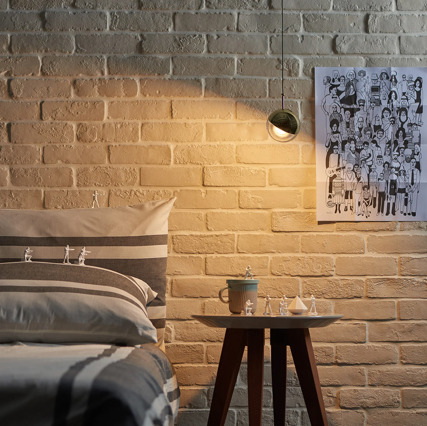 Подвесной светильник Restaurant Art LED - 5 плафонов ∅70см x 200см, розовое золото, теплый свет