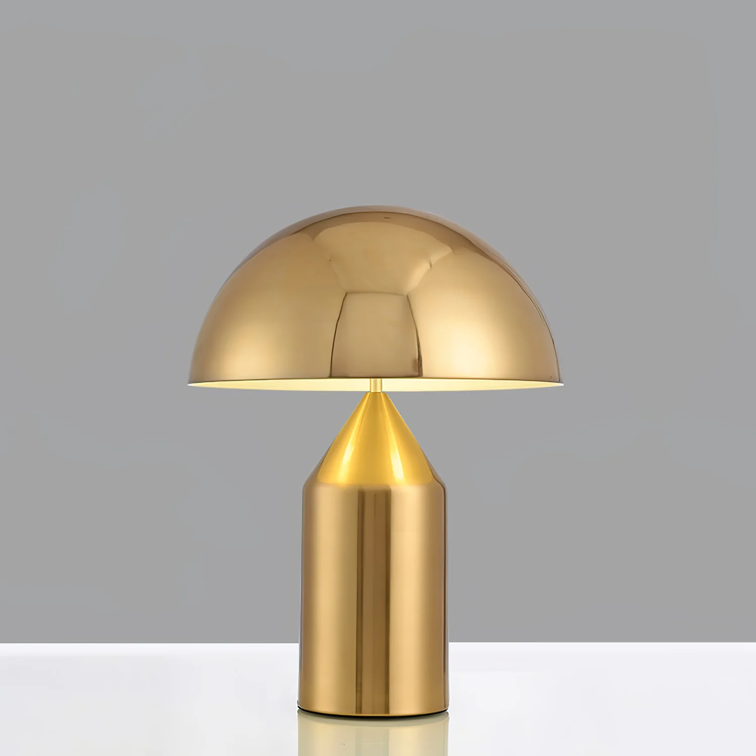 Настольный светильник Atollo Metal - ∅25см x 35см, матовый белый