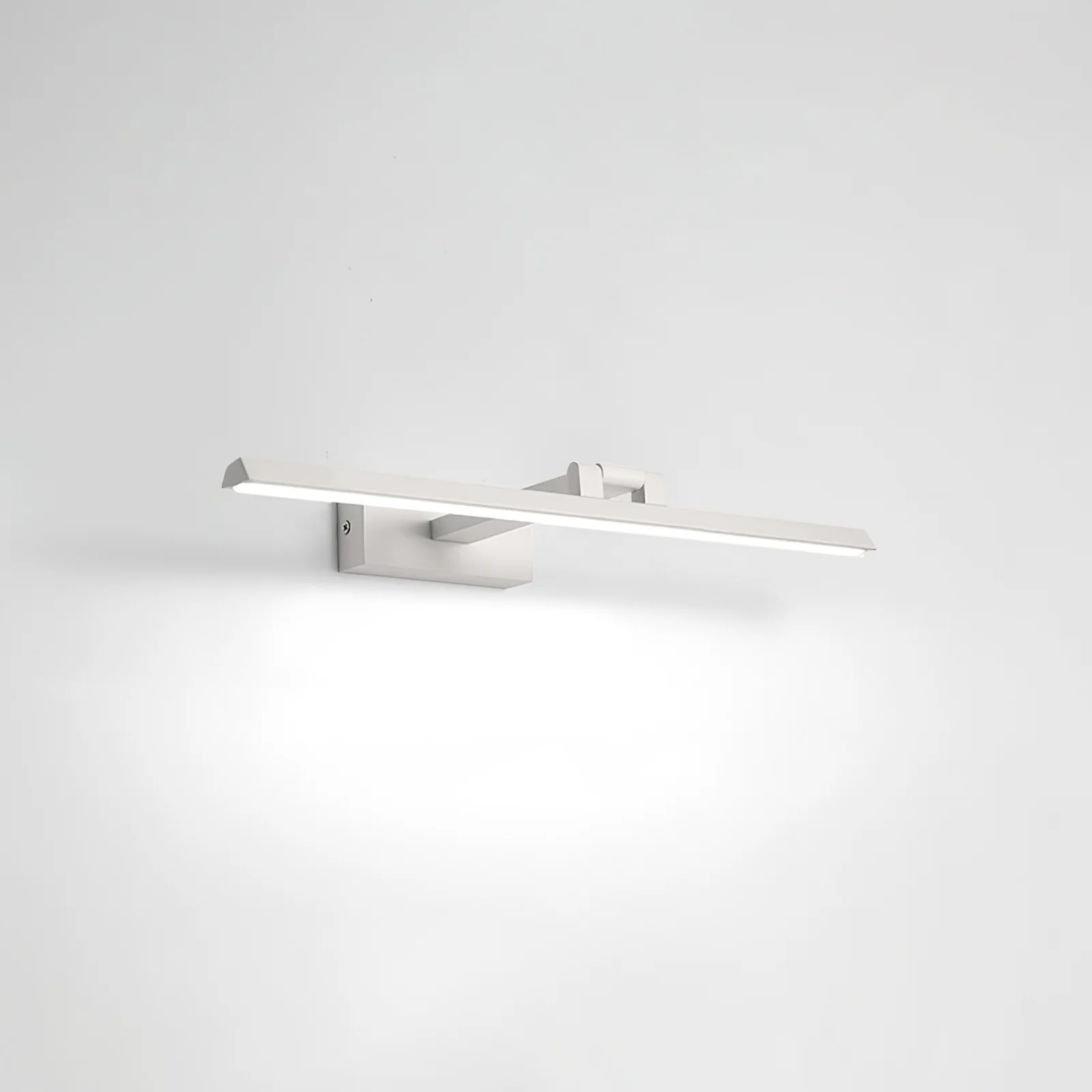 Настенный светильник Linear Bathroom - ∅80см x 6см, черный, теплый свет