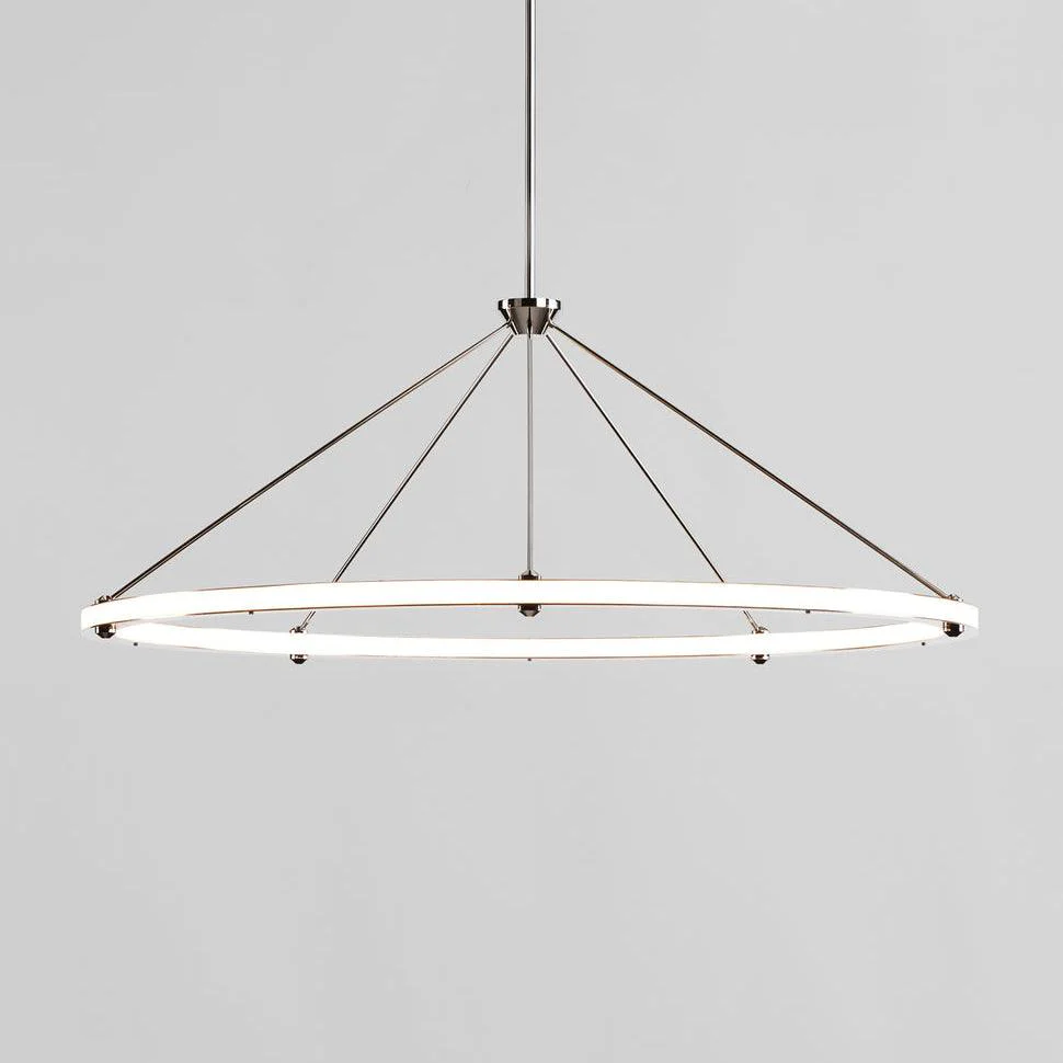 Подвесной светильник Cascading Ring Circle - ∅60см x 50см, золотой, теплый свет