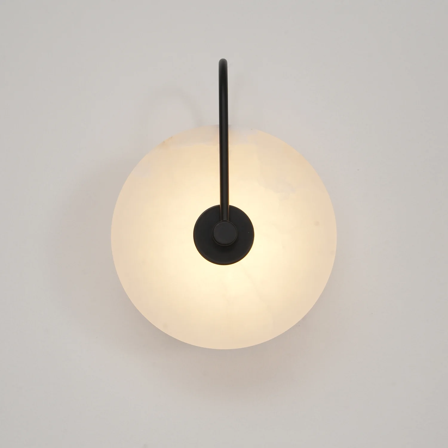 Настенный светильник Alabaster LED - ∅20см, золотой, теплый свет