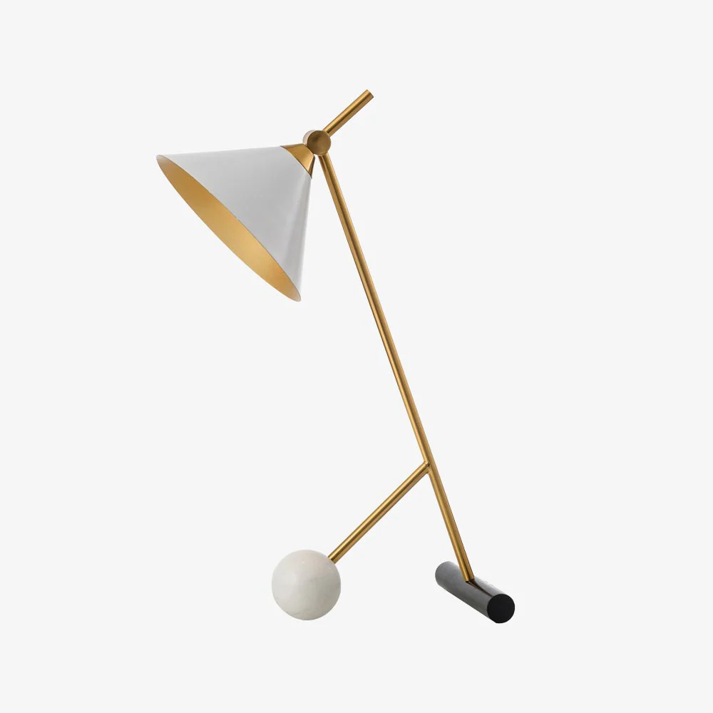 Cleo Table Lamp - ∅ 11.8″ x H 21.7″ / Dia 30cm x H 55cm / Gold+Black / AU plug