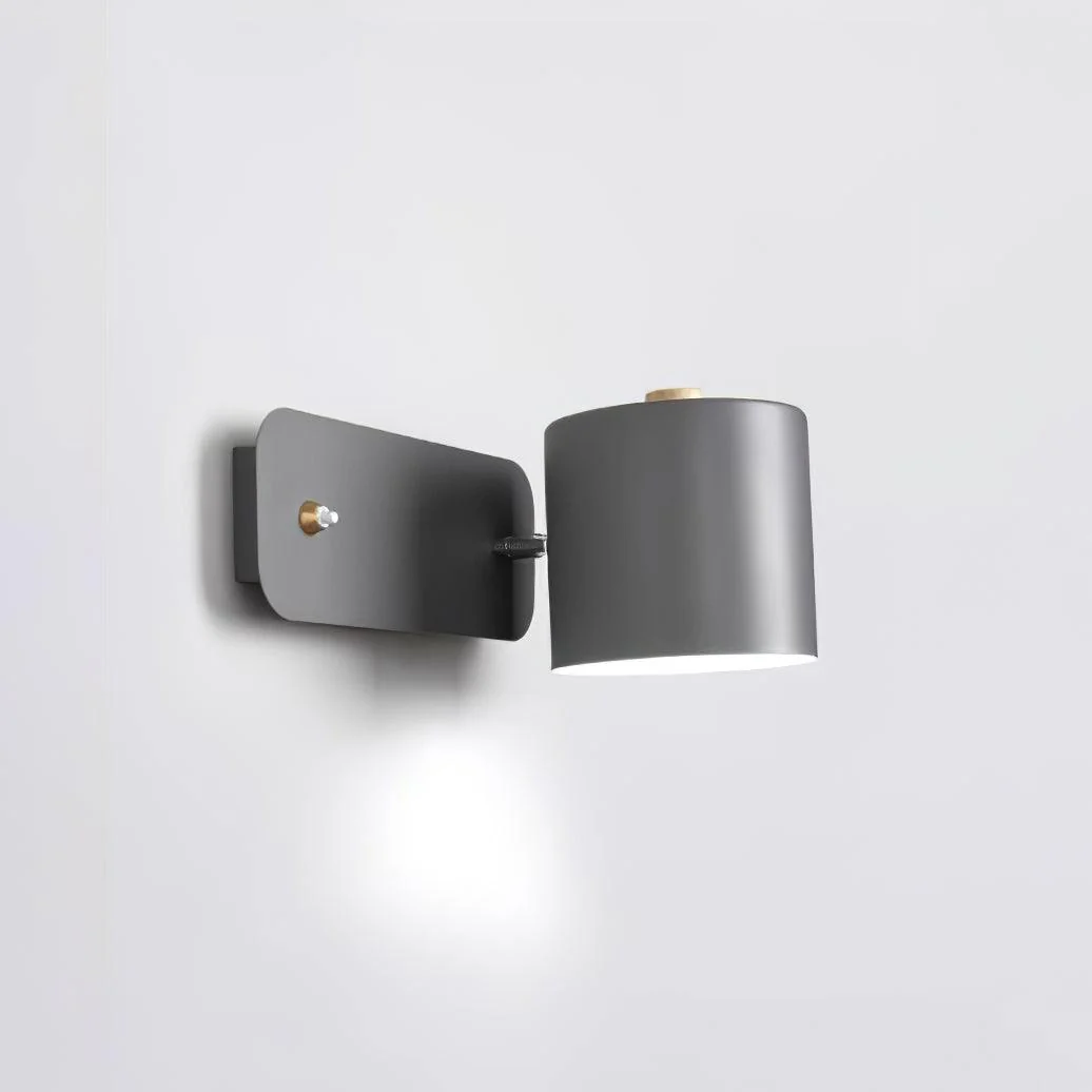 Настенный светильник Rotatable Cylinder Plug-in - ∅13см x 30см, белый