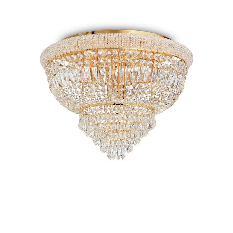 Люстра потолочная Ideal Lux Dubai PL24 Ottone