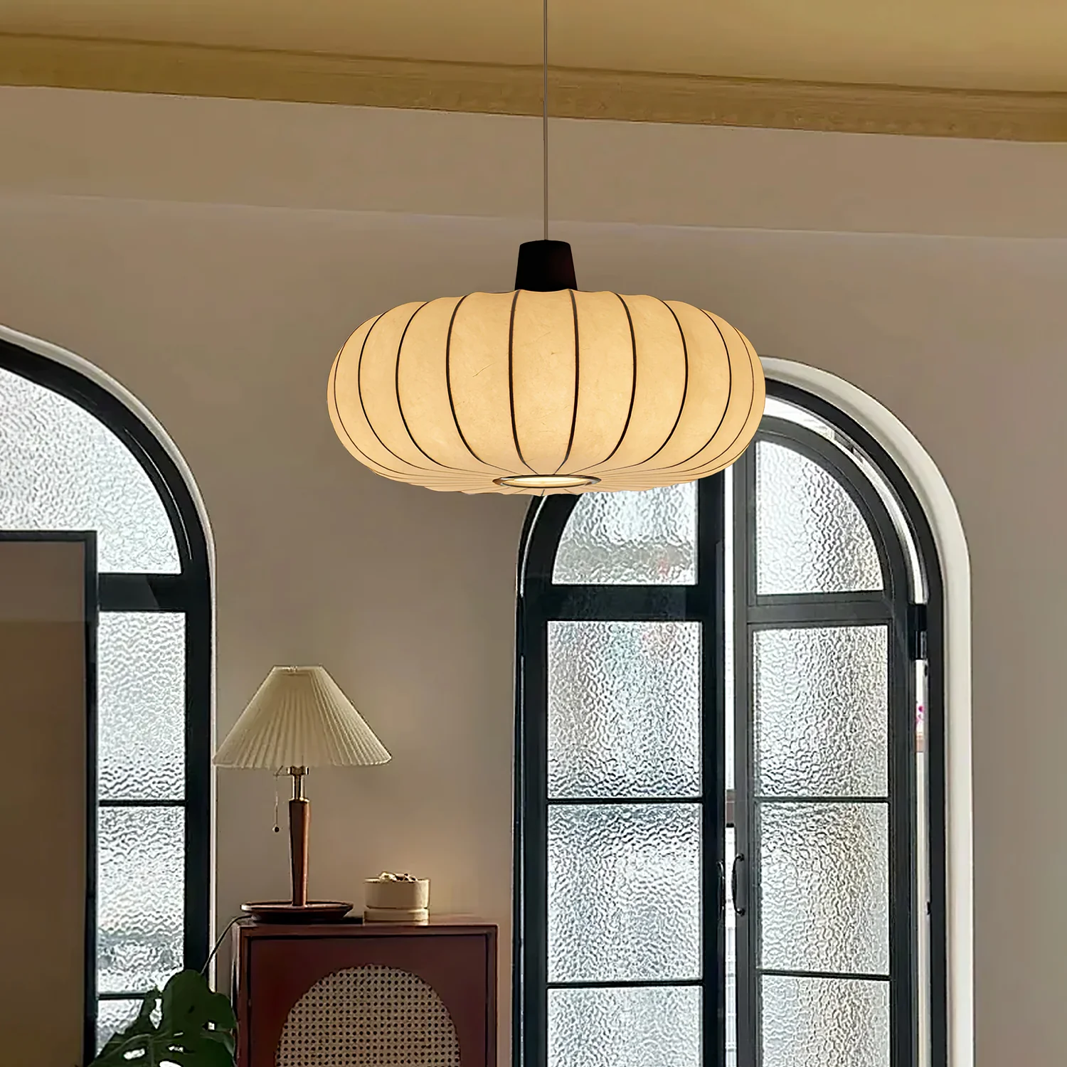 Подвесной светильник Silk Lantern - ∅50см x 30см, белый