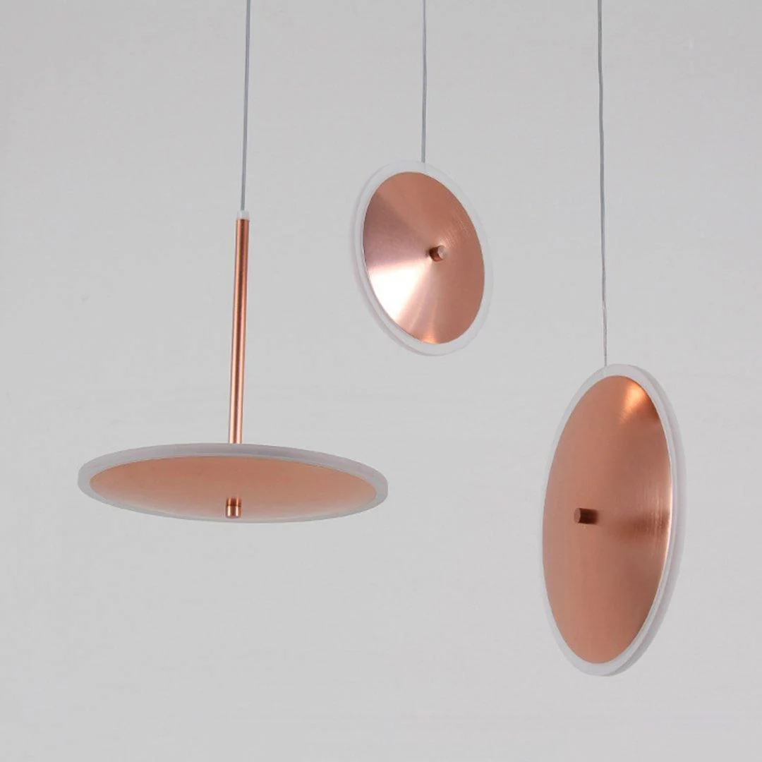 Подвесной светильник Chrona Dish - ∅30см x 20см, медь, горизонтальный