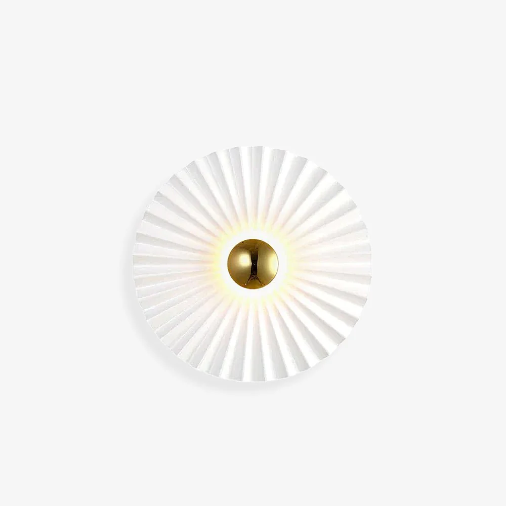 Настенный светильник Tinsley Flush - ∅30см x 30см, золотой, белый, холодный свет