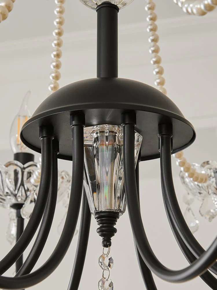 Люстра Regalia Crystal - 6 плафонов ∅60см x 58см, черный, прозрачный