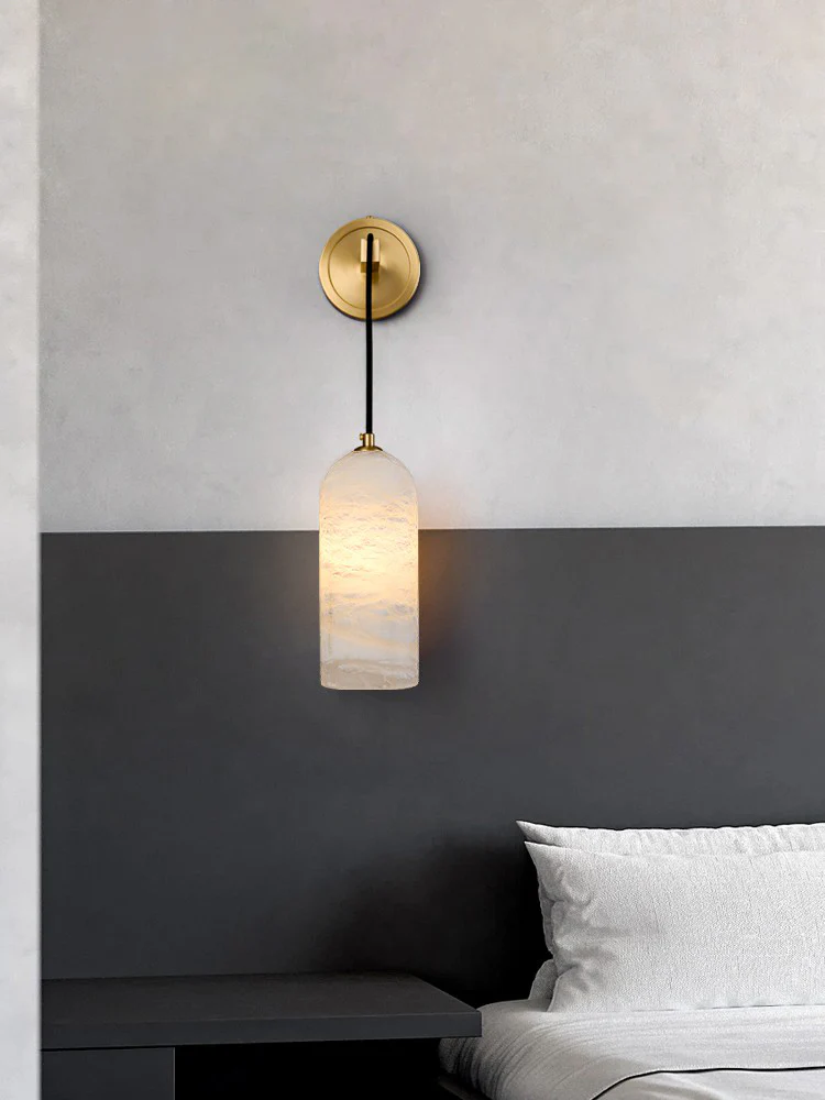 Monty Wall Lamp - ∅ 3.9″ x H 10.2″ / Black & White / Set of 2