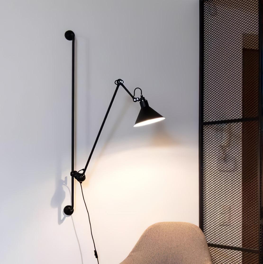 Настенный светильник Support Frame Rocker - ∅21см x 118см, желтый, черный