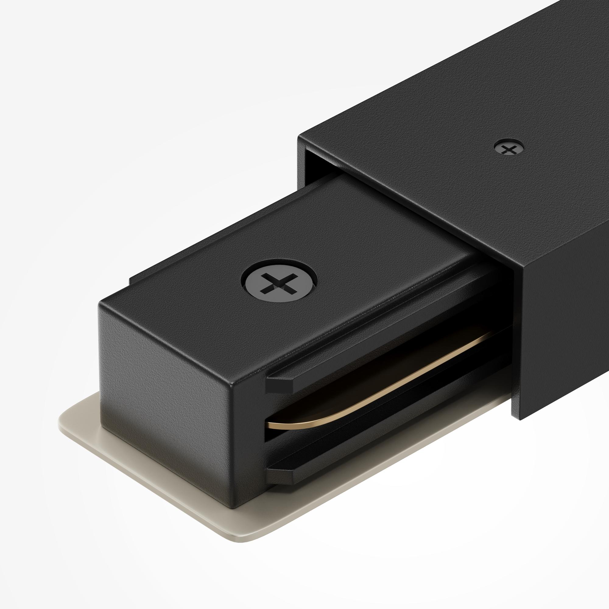 Прямой коннектор питания Maytoni Accessories for tracks Unity TRA001CB-11B