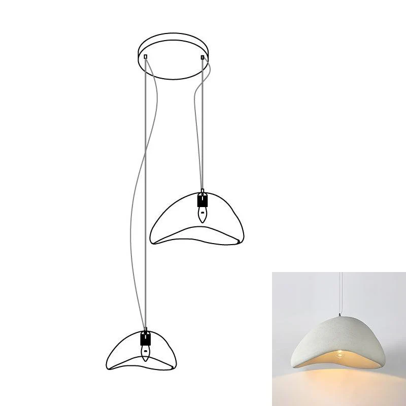 Люстра Khmara Halia Combination A - ∅40см x 22см + ∅60см x 33см, серый, длинное крепление
