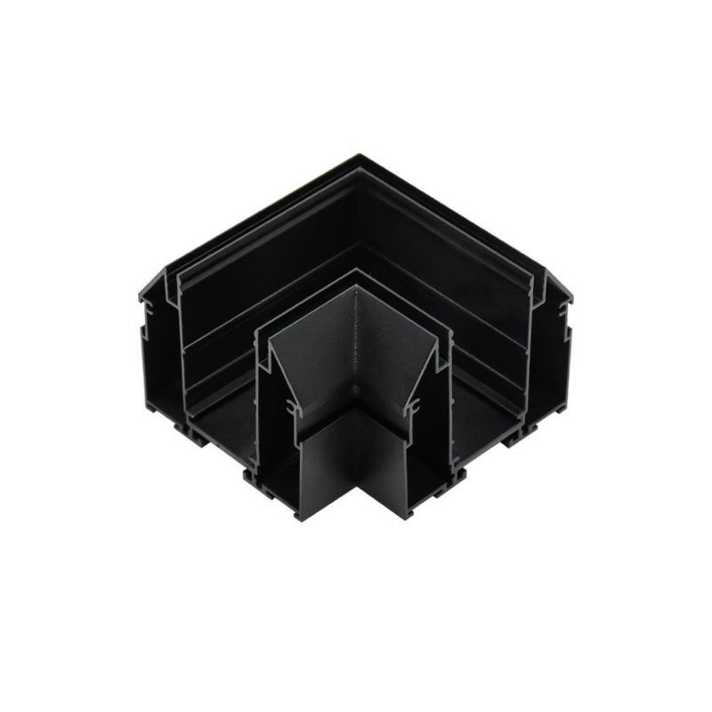 Трековый соединитель шинопровода угловой плоский для натяжного потолка Aployt Magnetic track 220 APL.0284.00.04
