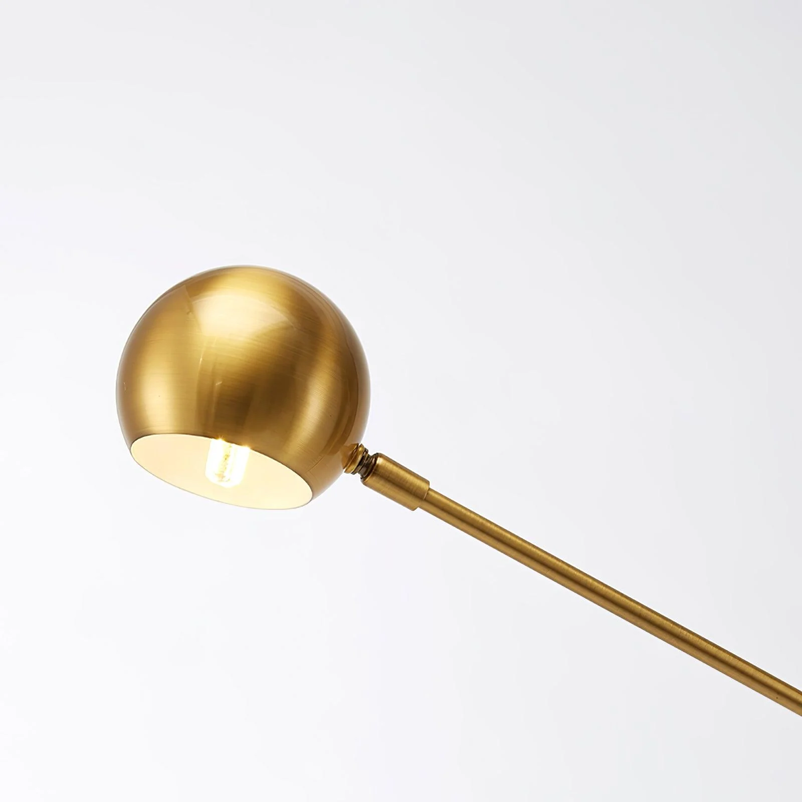 Scandinavian Floor Lamp - W 33.5″ x H 61″ / W 85cm x H 155cm / Gold / UK plug