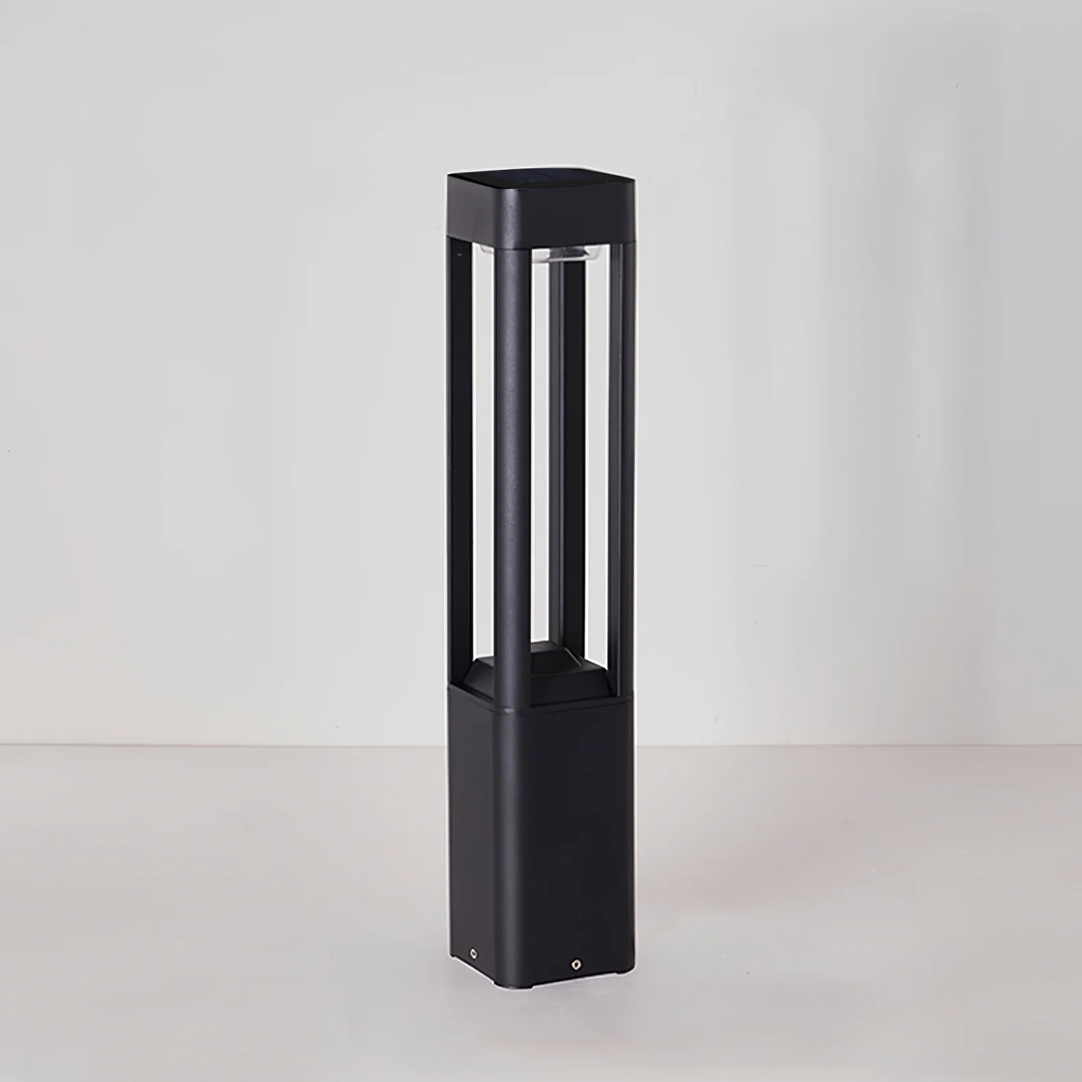 Уличный светильник Rectangular Column Garden - ∅10см x 60см, черный, теплый свет
