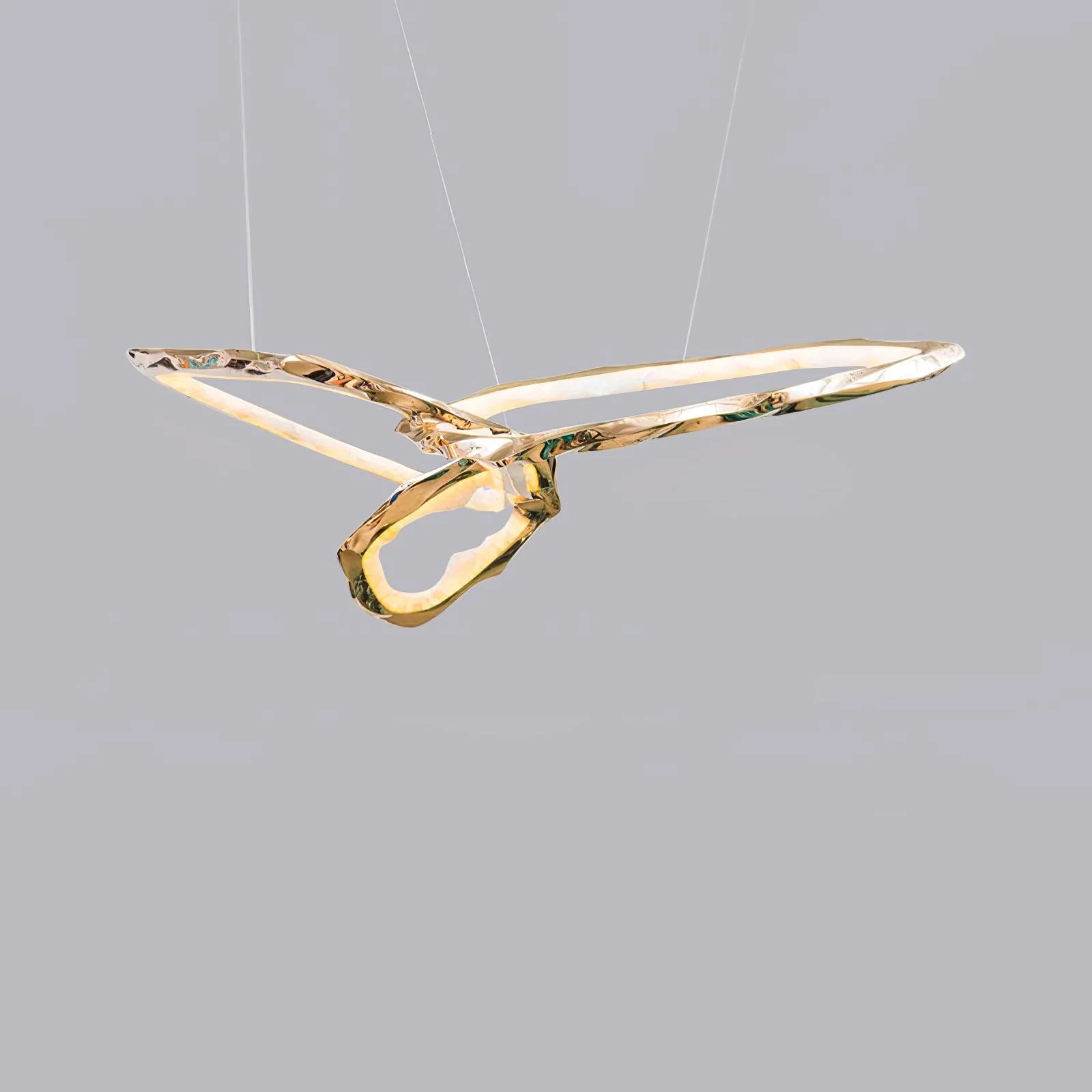 Люстра Cloud Rings Series Brass - ∅823см x 244см x 138см, золотой, белый, теплый свет