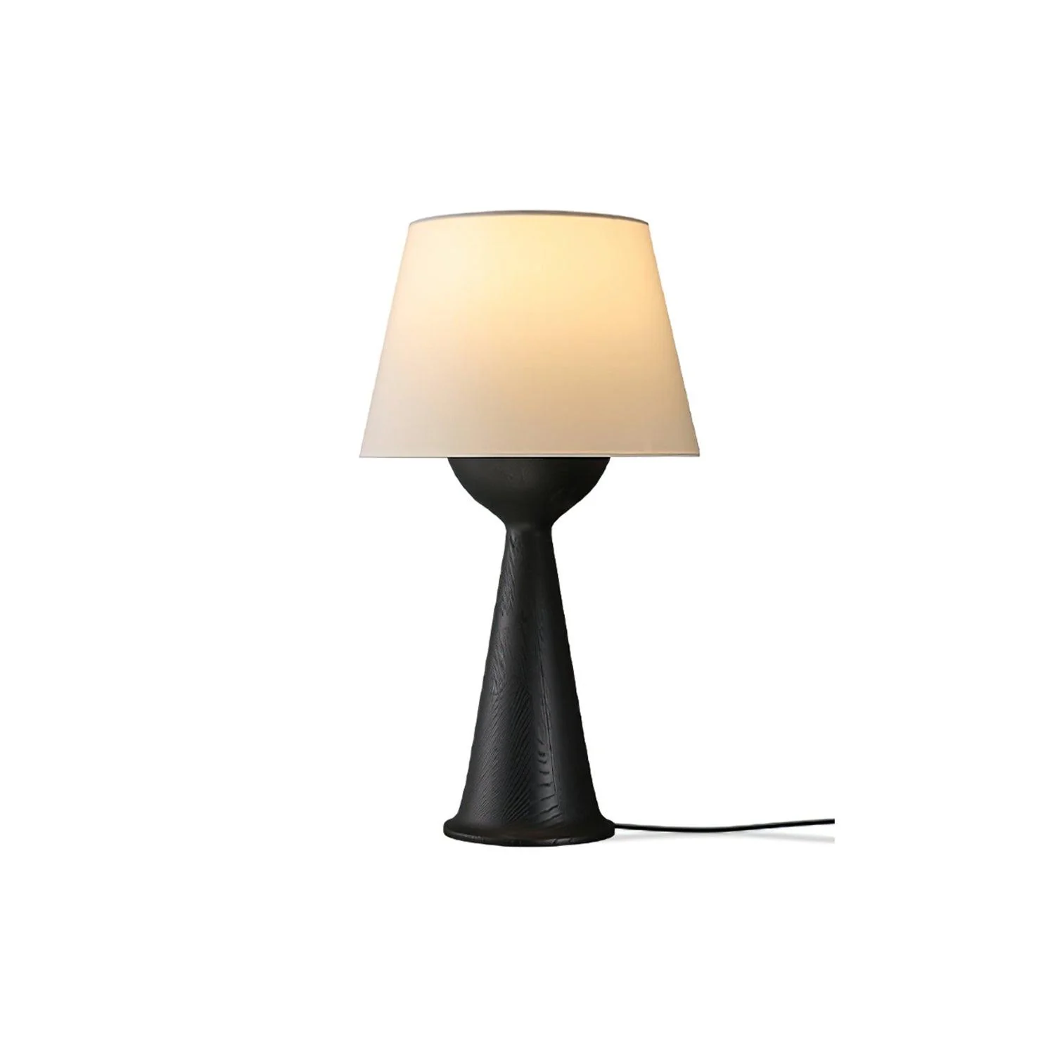 Настольный светильник Hourglass Wood - ∅41см x 74см, орех