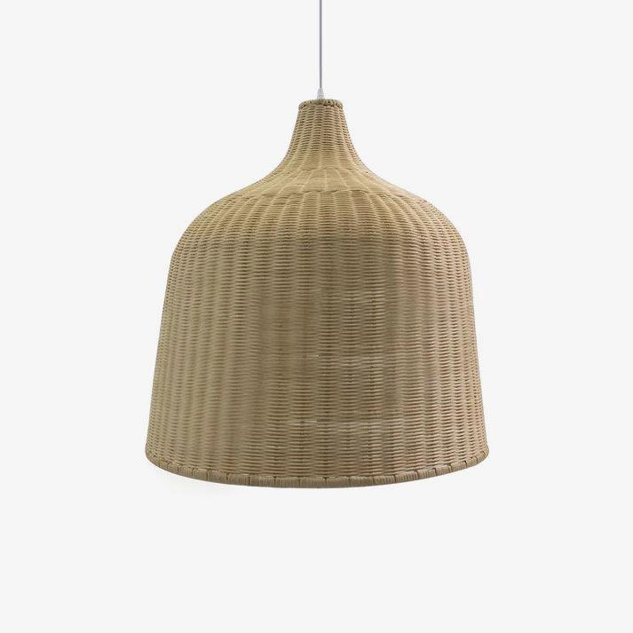 Подвесной светильник Rattan - ∅30см х 30см, натуральный ротанг