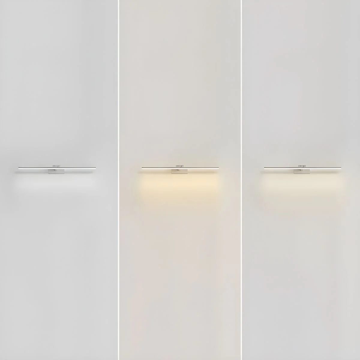 Настенный светильник Linear Bathroom - ∅80см x 6см, черный, теплый свет