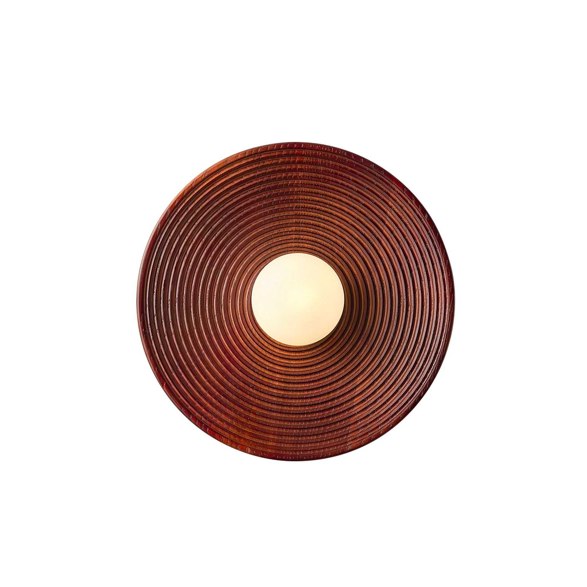 Lumina Contour Wooden Sconce - ∅ 11.0″ / Dia 28cm Set of 2 / Wood color