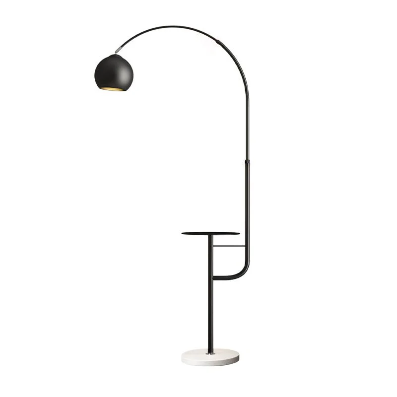 Торшер Arc Nightstand - ∅80см x 150см, золотой