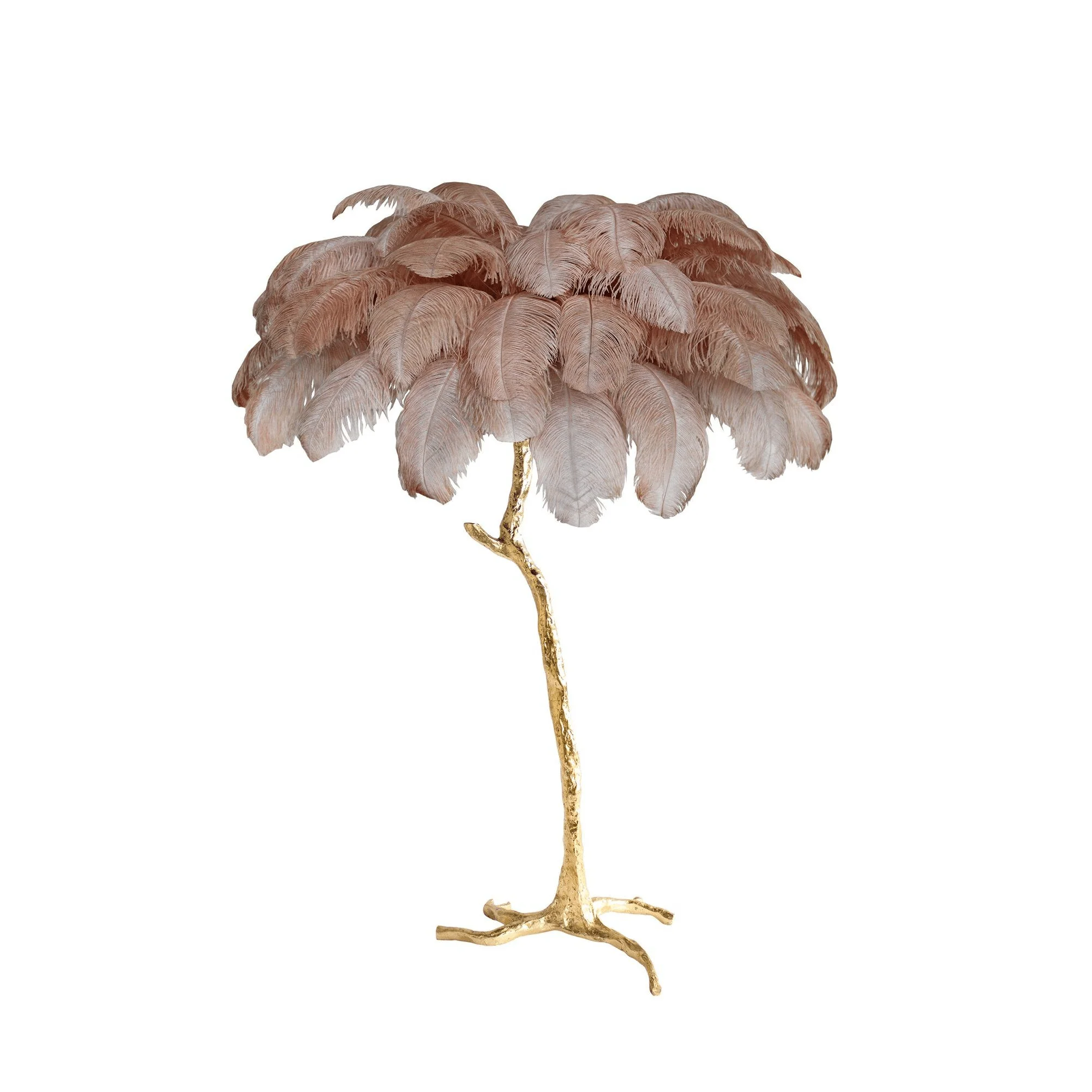 Торшер Ostrich Feather Brass - латунь, натуральный