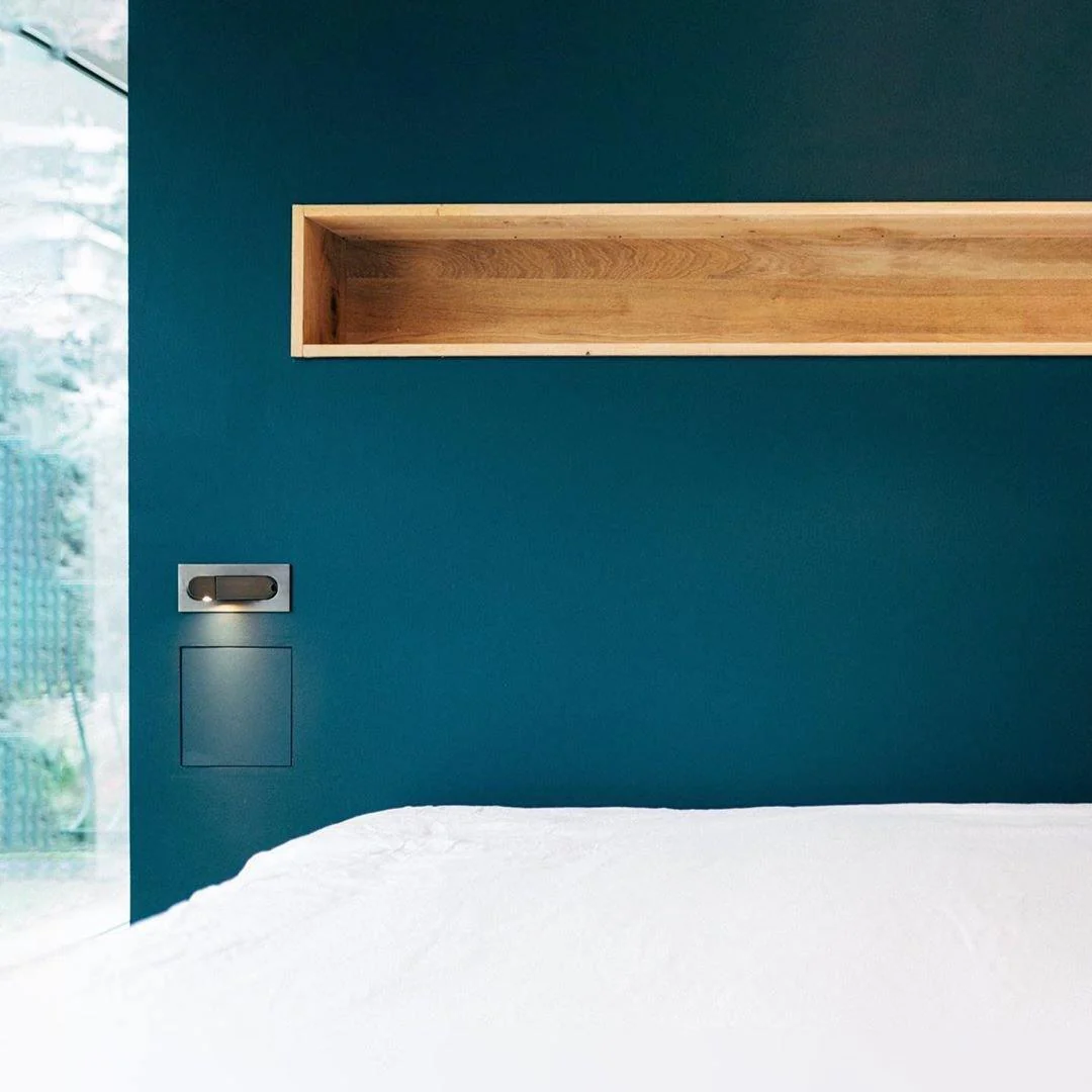 Настенный светильник Modern LED Bedside - ∅19см x 8см, медь, теплый свет, диммер
