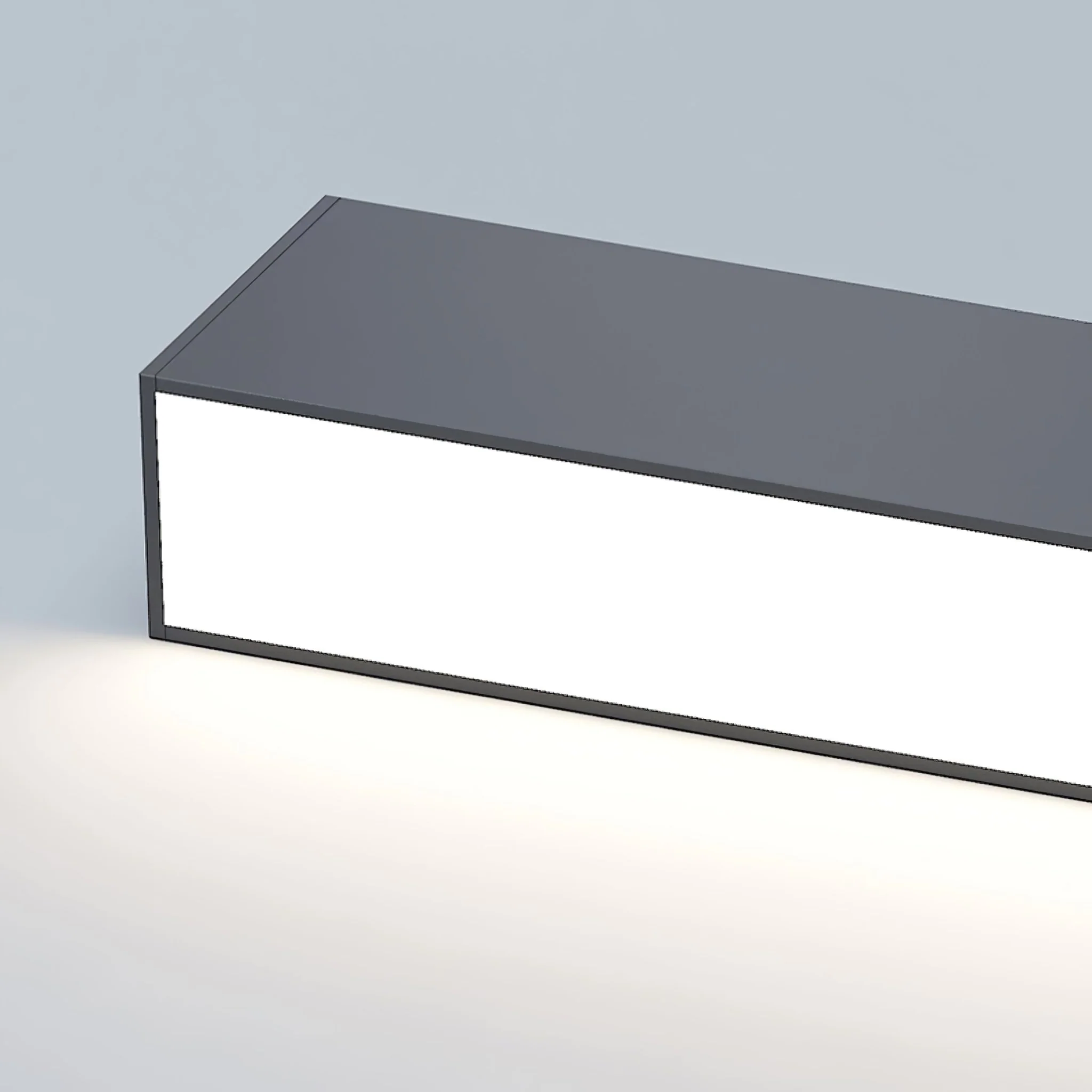 Подвесной светильник Magnetic Floating - 80см x 3см x 5см, черный B, теплый свет