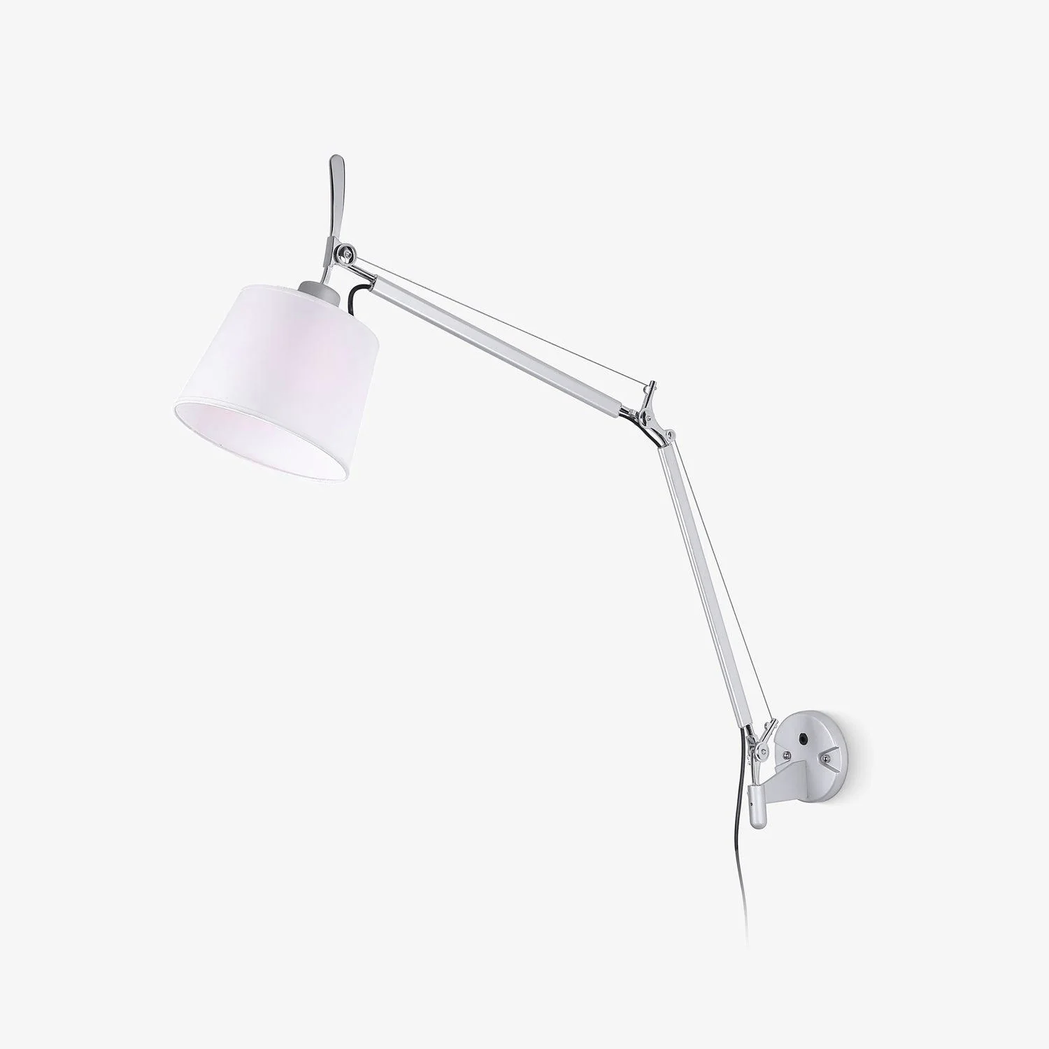 Настенный светильник Rocker Modern Design - ∅18см x 25см, серебряный, белый
